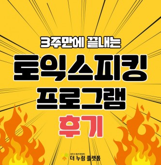 2024년 역량개발 7월 자격과정 토익스피킹 프로그램 후기